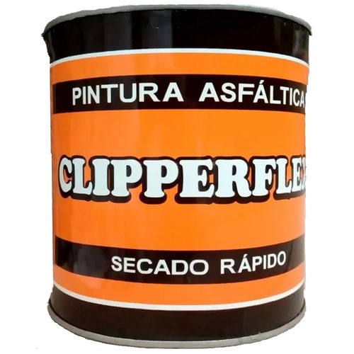 Pintura Asfáltica Solvente Secado Rápido Clipperflex 18 Lts