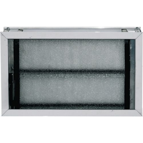Aireador Aluminio 060x026 Vidrio + Reja + Mosquitero Herfasa