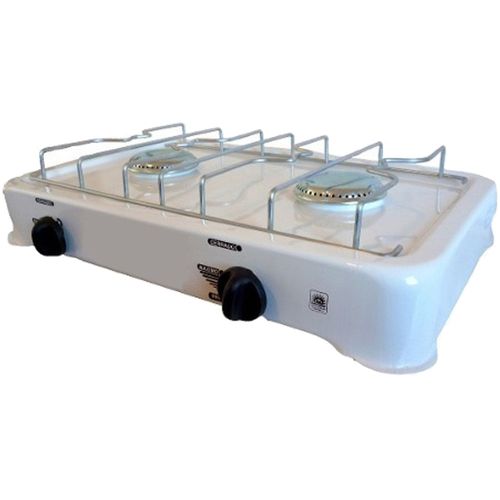 Anafe A Gas Doble Hornalla Epoxi Gas Envasado Brogas 2204