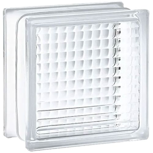 Ladrillo de Vidrio Bastón Cruzado Fino 19x19x8 Vitroblock