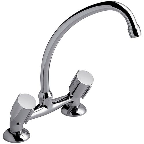 Grifería Para Cocina Sobre Mesada Fv California Cromo 416/17
