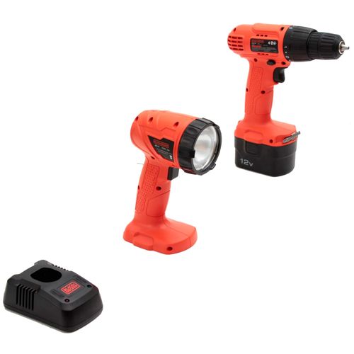 Atornillador Inalámbrico + Linterna 12v Black+Decker CD121FL-AR