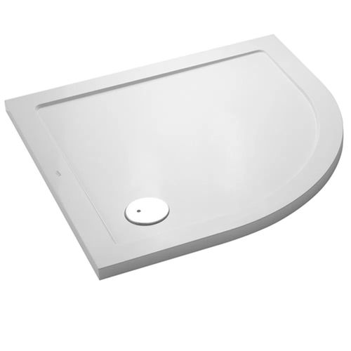 Receptáculo Acrílico Blanco Ferrum Semicircular 80x80 NR8QB