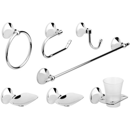 Accesorios Para Baño Estalgrif Tivoli Cromo 8 Piezas