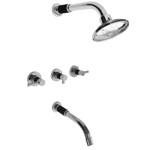 Grifería para Ducha Andez Black 600.18 Cromo