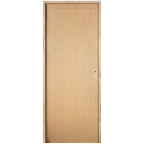 Puerta Placa Nativa 080x200 Marco Madera Izquierda Oblak