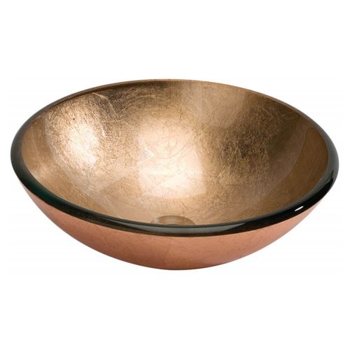 Bacha de Apoyar Vidrio Cristal Dune Eca Foglio Di Rame