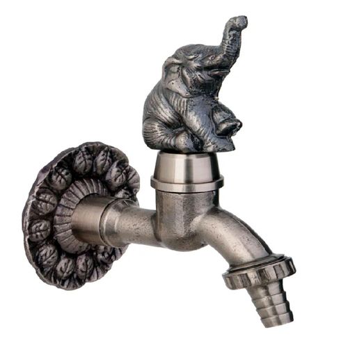 Grifería Canilla Jardín Elefante Platinum Haaz Vintage
