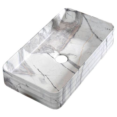 Bacha de Apoyar Arrayan Marmolado Carrara Aqualia AQ21236-MA