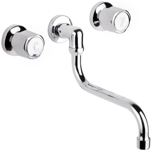 Grifería para Cocina Pared Pico Bajo Estalgrif Oasis Cromo