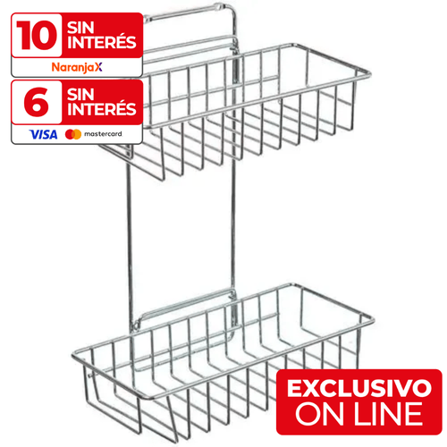 Organizador para Baño Daccord 2 Estantes