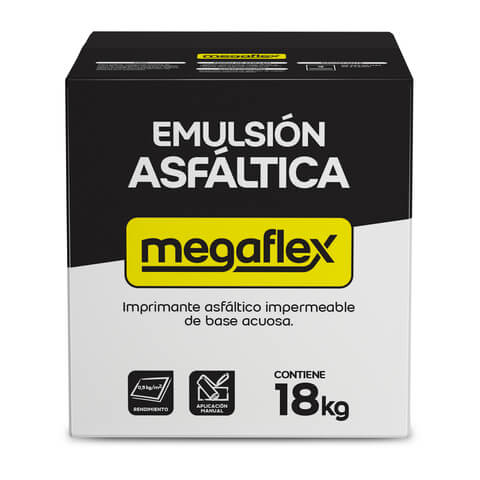 Emulsión Asfáltica Acuosa Megaflex x 18 Kg  en Caja