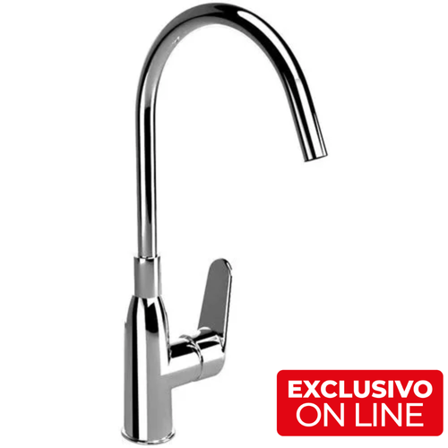 Grifería Para Cocina Monocomando Aqualia Minerva Cromo