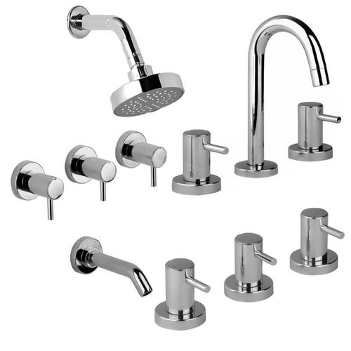 Juego de Griferías Para Baño Estalgrif Maverick Advance Cromo