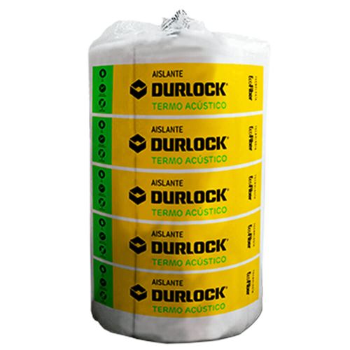 Lana PET Durlock de 1,2m x 12,5m con Barrera de Vapor