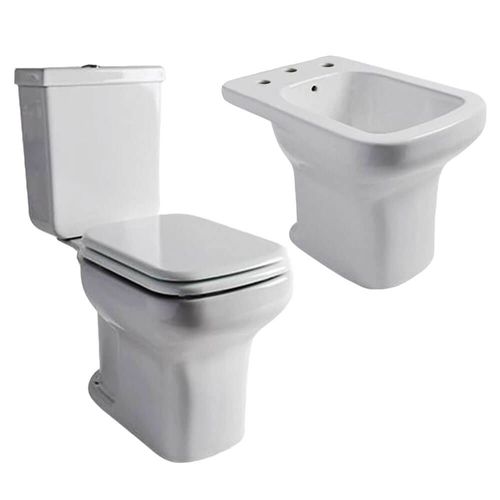 Combo Baño Limay Ferrum Inodoro + Bidet + Deposito + Asiento TYXM