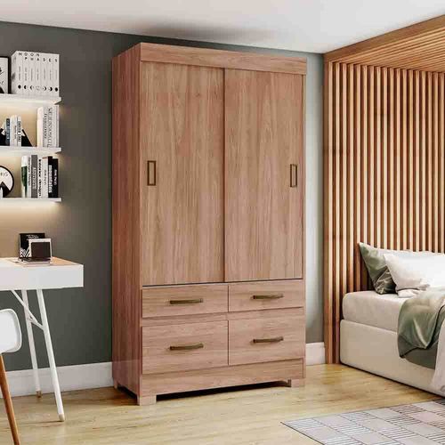 Armario Henn Briz Jequitiba/Blanco 2P BE25-201