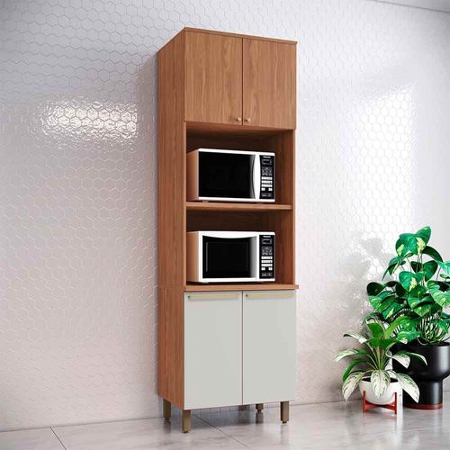 Despensero de Cocina con Doble Nicho Henn Requinte Nature Areia C643