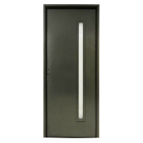 Puerta Chapa Inyectada C/Vid Oblak Presta Plus Grafito 3767 80 Derecha